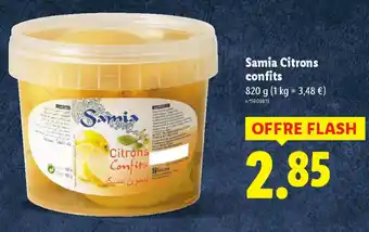 Lidl SAMIA Citrons confits offre