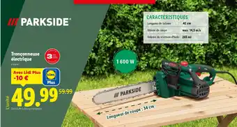 Lidl PARKSIDE® Tronçonneuse électrique offre