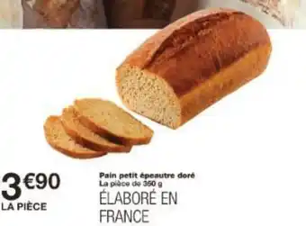 Monoprix Pain petit épeautre doré offre