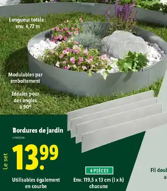 Lidl Bordures de jardin offre