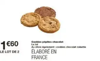 Monoprix Cookies pépites chocolat offre