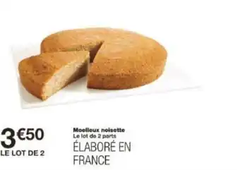 Monoprix Moelleux noisette offre