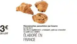 Monoprix Viennoiseries panachées pur beurre offre