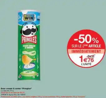 Monoprix Sour cream & onion Pringles offre