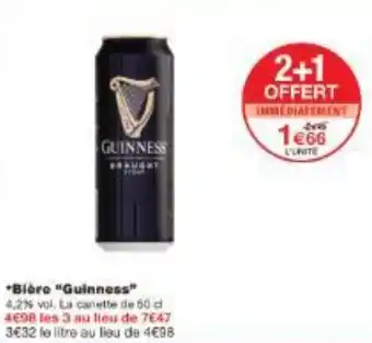 Monoprix Bière Guinness offre