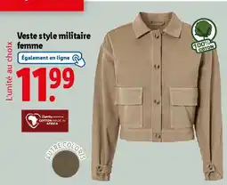 Lidl ESMARA Veste style militaire femme offre