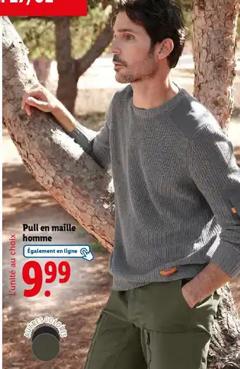 Lidl Pull en maille homme offre