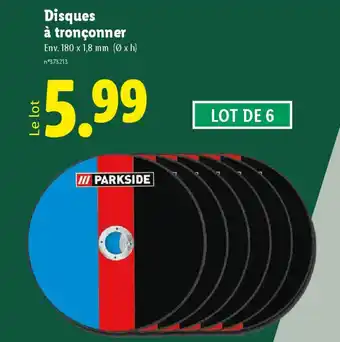 Lidl Disques à tronçonner offre