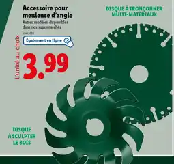 Lidl Accessoire pour meuleuse d'angle offre