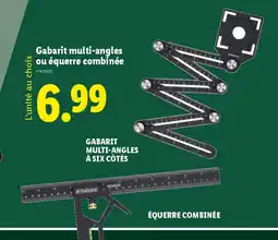 Lidl Gabarit multi-angles ou équerre combinée offre