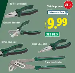 Lidl PARKSIDE Set de pinces offre