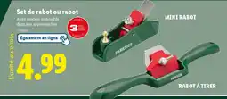 Lidl PARKSIDE Set de rabot ou rabot A offre