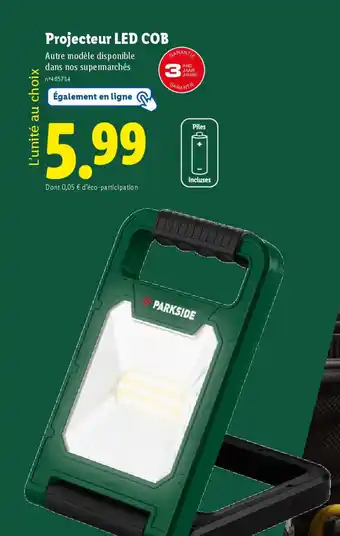 Lidl PARKSIDE Projecteur LED COB offre