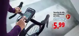 Lidl Sacoche de vélo pour téléphone portable offre