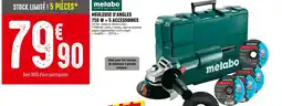 Batkor METABO Meuleuse d'angles 750 w + 5 accessoires offre