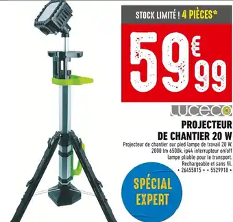 Batkor Projecteur de chantier 20 w offre