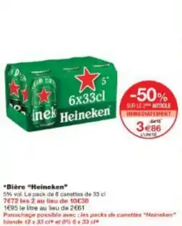 Monoprix Bière Heineken offre