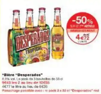 Monoprix Biere Desperados offre