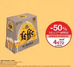 Monoprix Bière blonde Lefte offre