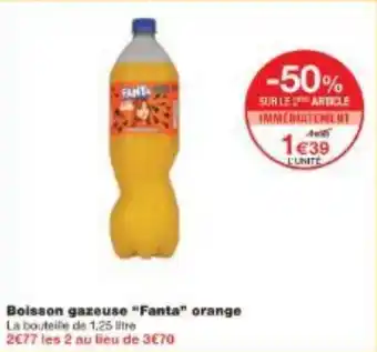 Monoprix Boisson gazeuse Fanta orange offre