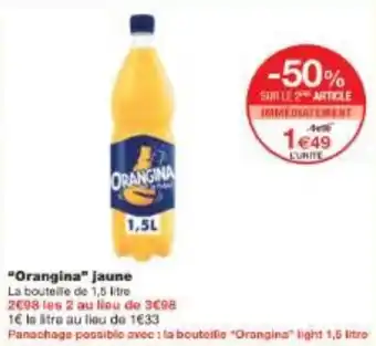 Monoprix Orangina jaune offre