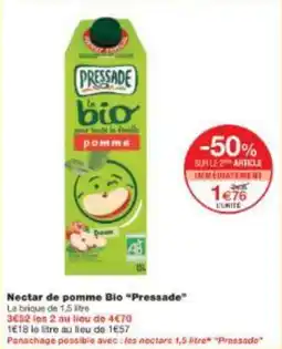 Monoprix Nectar de pomme Bio Pressade offre