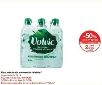 Monoprix Eau minérale naturelle Volvic offre