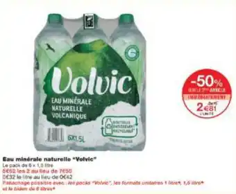 Monoprix Eau minérale naturelle Volvic offre