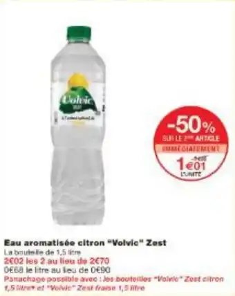 Monoprix Eau aromatisée citron Volvic Zest offre