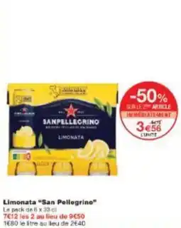 Monoprix Limonata San Pellegrino offre