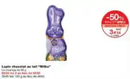 Monoprix Lapin chocolat au lait Milka offre