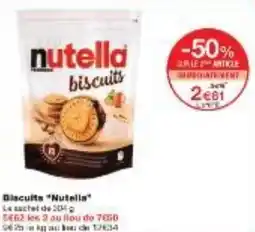 Monoprix Nutella biscuits offre