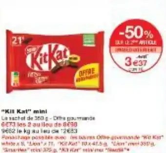 Monoprix Kit Kat mini offre