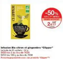 Monoprix Infusion Bio CLIPPER offre