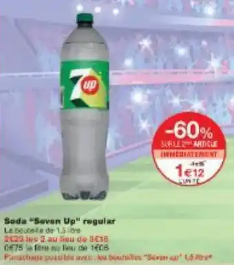 Monoprix Soda Seven Up regular offre