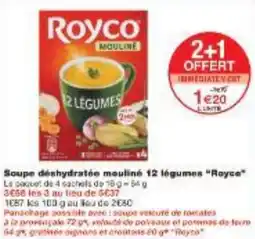 Monoprix Soupe déshydratée mouliné 12 légumes Royce offre