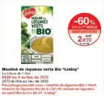 Monoprix Mouline de légumes verts Bie Liebig offre