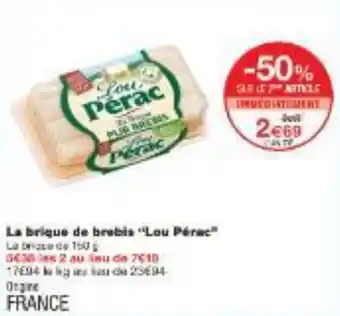 Monoprix La brique de brebis Lou Pérac offre