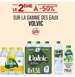 Match Volvic Le 2ème à -50% sur la gamme des eaux Volvic offre