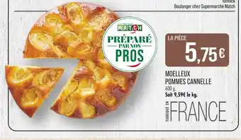 Match Moelleux Pommes Cannelle offre