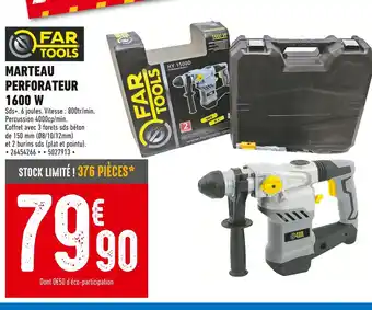 Brico Cash FAR TOOLS Marteau Perforateur 1600 W offre