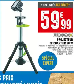 Brico Cash LUCECO Projecteur de chantier 20 w offre