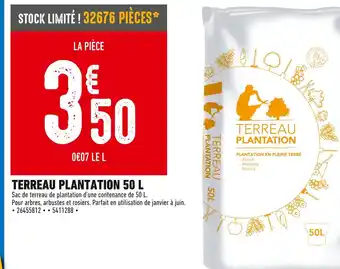 Brico Cash Terreau plantation 50 l offre