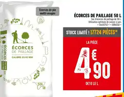 Brico Cash Écorces de paillage 50 L offre