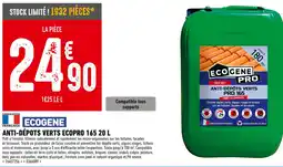 Brico Cash ECOGENE Anti-dépôts verts ecopro 165 20 l offre