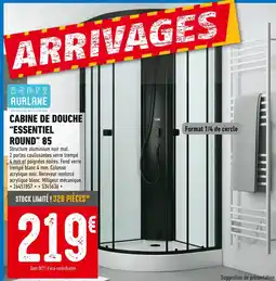 Brico Cash AURLANE Cabine de douche essentiel round 85 offre