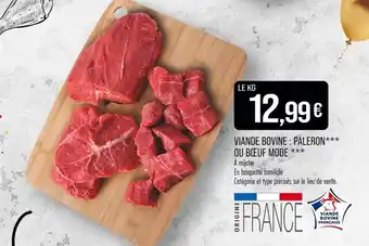 Match Viande Bovine : Paleron ou Bœuf Mode offre