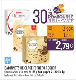 Match Ferrero Rocher Bâtonnets de glace offre