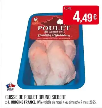 Match Bruno Siebert Cuisse de Poulet offre