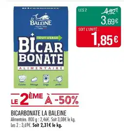 Match La Baleine Bicarbonate offre